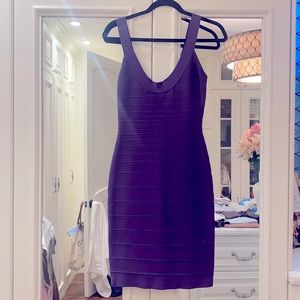 Herve Leger bandage dress in eggplant -never worn
